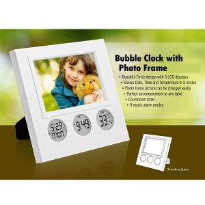 101-A101*Bubble Clock with Photo Frame