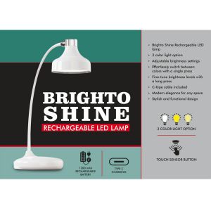 101-E356*Brighto Shine Rechargeable LED lamp 