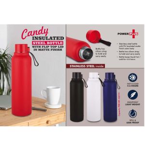 101-H248A*Candy Insulated Steel Bottle in Matte Finish Keeps Hot & Cold for 46 Hours Capacity 750 ml approx 