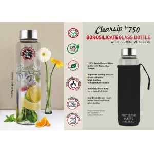 101-H326*ClearSip+ 750 Borosilicate Glass Bottle