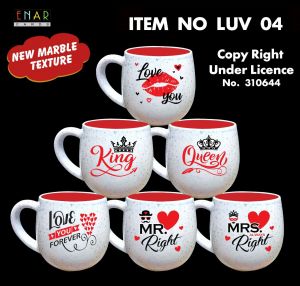 EN 1 PC L 4 (MT) MARBLE LOVE SPOON*20640