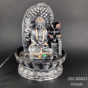 SMALL RD BUDH FOUNTAIN*352-SG023