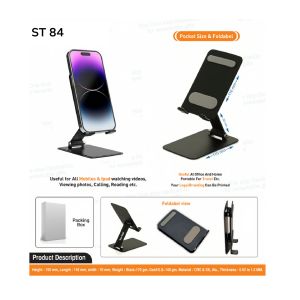 362024ST84*180 DEGREE BLACK MULTI ANGLE MOBILE & IPAD STAND