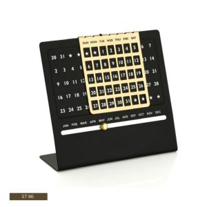 362024ST86*STEEL LIFT TIME CALENDER WITH SLIDING MONTH DISPLAY