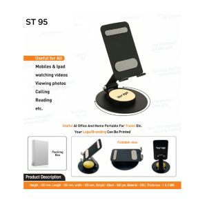 362024ST95*360 DEGREE ROTATING FOLDABLE METAL MOBILE & IPAD STAND