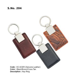 KC ACER L*Key Ring  Genuine Leather