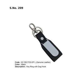 KC SELTOSDP L*Key Ring with Dog Hook Genuine Leather