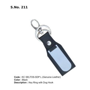 KC SELTOSSDP L*Key Ring with Dog Hook  Genuine Leather