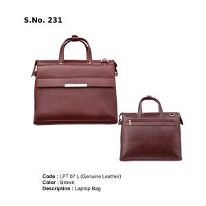 LPT 07 L*Laptop Bag  Genuine Leather