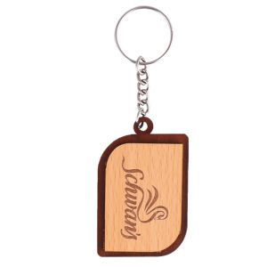 52024K1*K1 WOODEN KEYCHAIN 