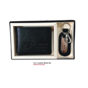 532024107*2 IN 1 LEATHER WALLET SET