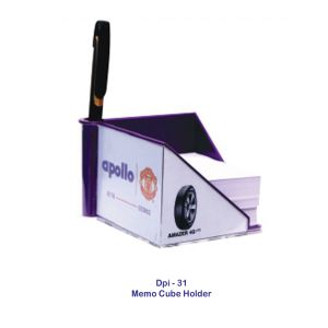 53202431*MEMO CUBE HOLDER WITH 400 PAPER PAD (W/O PENS)