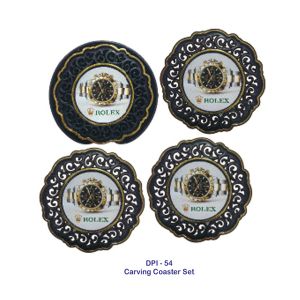 53202454*CARVING COASTER SET OF 4 