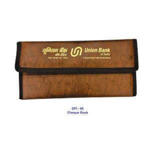 53202496*BROWN CHEQUE BOOK COVER