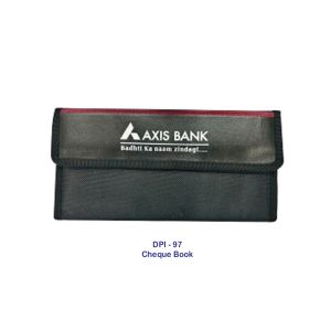 53202497*BLACK CHEQUE BOOK COVER