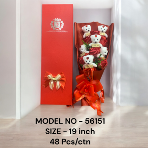 BNI-56151 (48)-TEDDY FLOWER BOUQUET