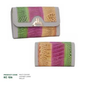 822024126*MULTI COLOUR LEATHER WALLET