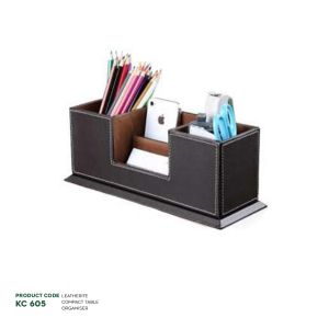 822024605*LEATHERETTE COMPACT TABLE ORGANISER