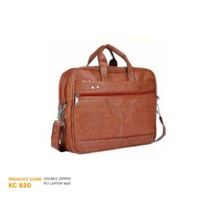 822024820*DOUBLE ZIPPER PU LAPTOP BAG