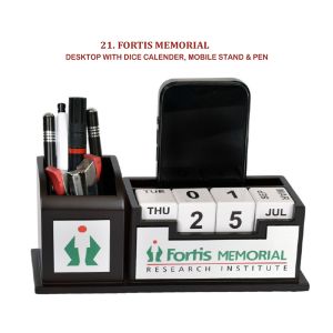 96202421*DESKTOP WITH DICE CALENDER MOBILE STAND & PEN