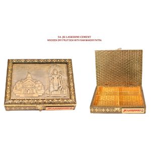 96202454*WOODEN DRY FRUIT BOX WITH RAM MANDIR PATRA