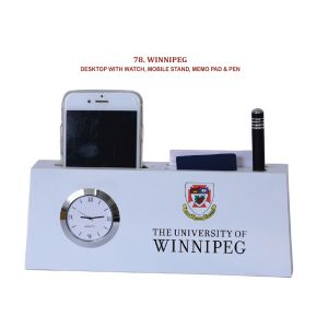 96202478*DESKTOP WITH WATCH MOBILE STAND MEMOPAD & PEN