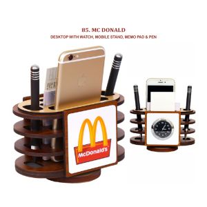 96202485*DESKTOP WITH WATCH MOBILE STAND MEMOPAD & PEN