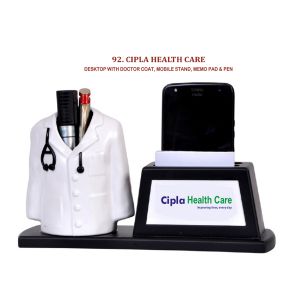 96202492*DESKTOP WITH DOCTOR COAT MOBILE STAND MEMOPAD & PEN