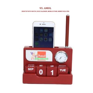 96202495*DESKTOP WITH WATCH DICE CALENDER MOBILE STAND MEMOPAD & PEN