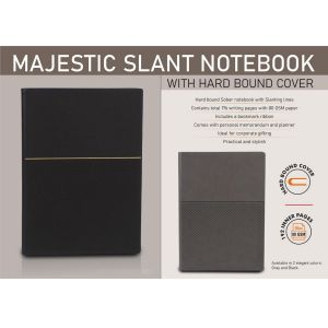 101-B169*Majestic Slant Notebook With Hard Bound Cover