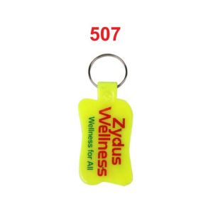 DA5072024*ABS DOUBLE SIDE LAMINATION KEYCHAIN WITH GOOD QUALITY RING