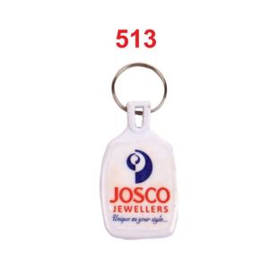 DA5132024*ABS DOUBLE SIDE LAMINATION KEYCHAIN WITH GOOD QUALITY RING