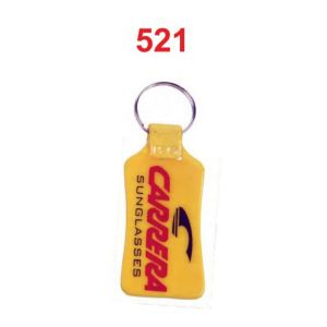 DA5212024*ABS DOUBLE SIDE LAMINATION KEYCHAIN WITH GOOD QUALITY RING