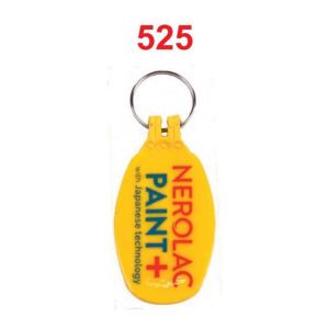 DA5252024*ABS DOUBLE SIDE LAMINATION KEYCHAIN WITH GOOD QUALITY RING