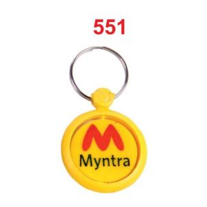 DA5512024*ABS SPECIAL & TAG LAMINATION KEYCHAINS WITH GOOD QUALITY RING