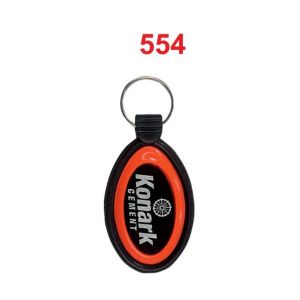 DA5542024*ABS SPECIAL & TAG LAMINATION KEYCHAINS WITH GOOD QUALITY RING