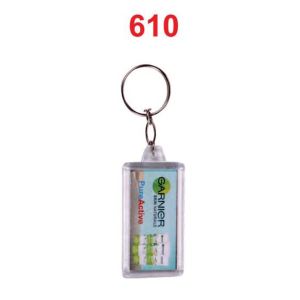 DA6102024*CRYSTAL DIGITAL STICKER KEYCHAIN WITH GOOD QUALITY RING