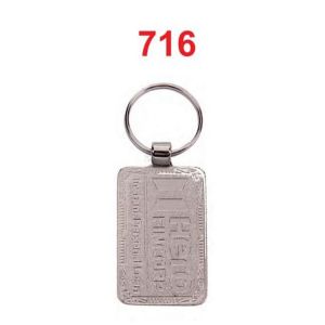 DA7162024*SPARK FOLD NICKEL METAL KEYCHAIN