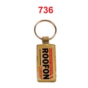 DA7362024*GOLDEN CHAIN FOLD LAMINATION METAL KEYCHAIN