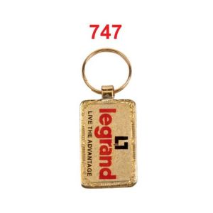 DA7472024*GOLDEN CHAIN FOLD DIGITAL PHOTO LAMINATION METAL KEYCHAIN