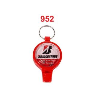 DA9522024*ABS WHISTLE KEYCHAINS WITH GOOD QUALITY RING