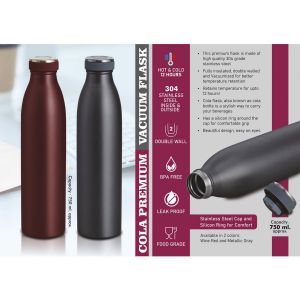 101-H315*Cola Premium Vacuum Flask 304 Steel Inside & Outside